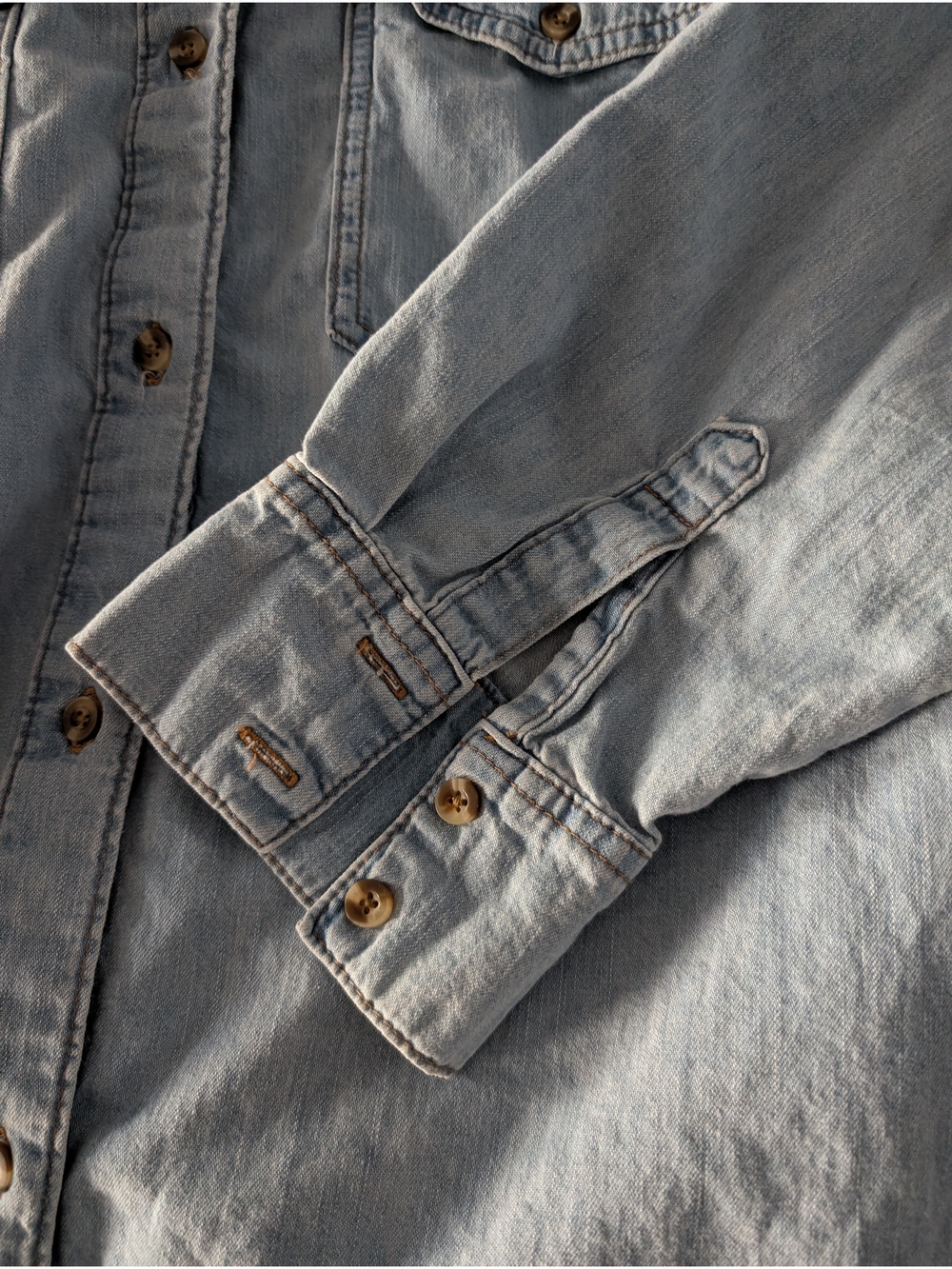 sofia by sofia vergara Light Blue Denim Button-Down Shirt - Picture 10 of 12
